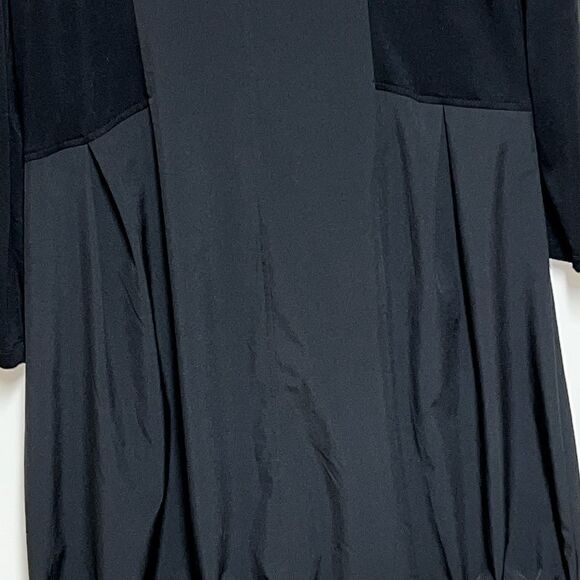 Red Coral Long Black Hooded Lightweight Zip Front Trench Coat Womens Sz S 12/14 - Picture 3 of 8